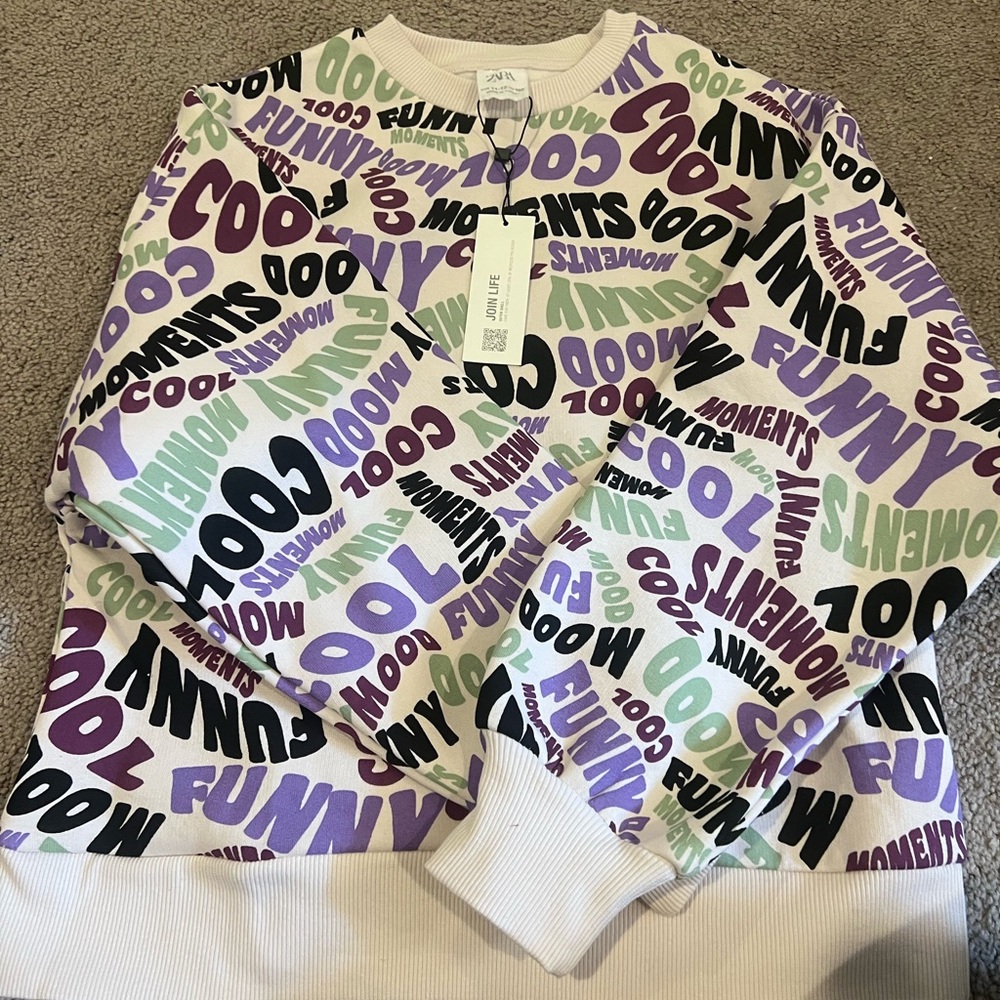 New Zara Girl Sweatshirt